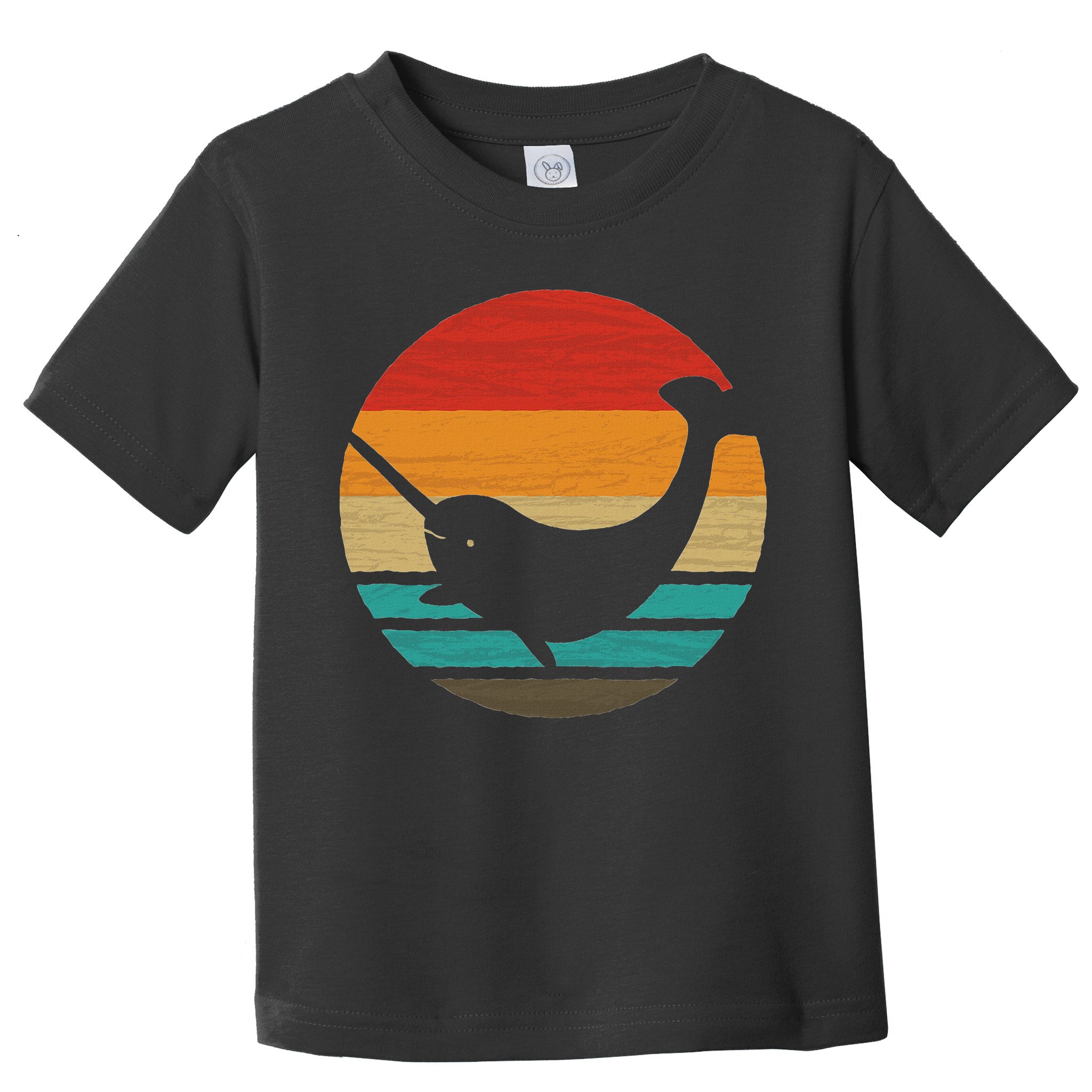 Narwhal Retro Style Vintage Toddler T-Shirt