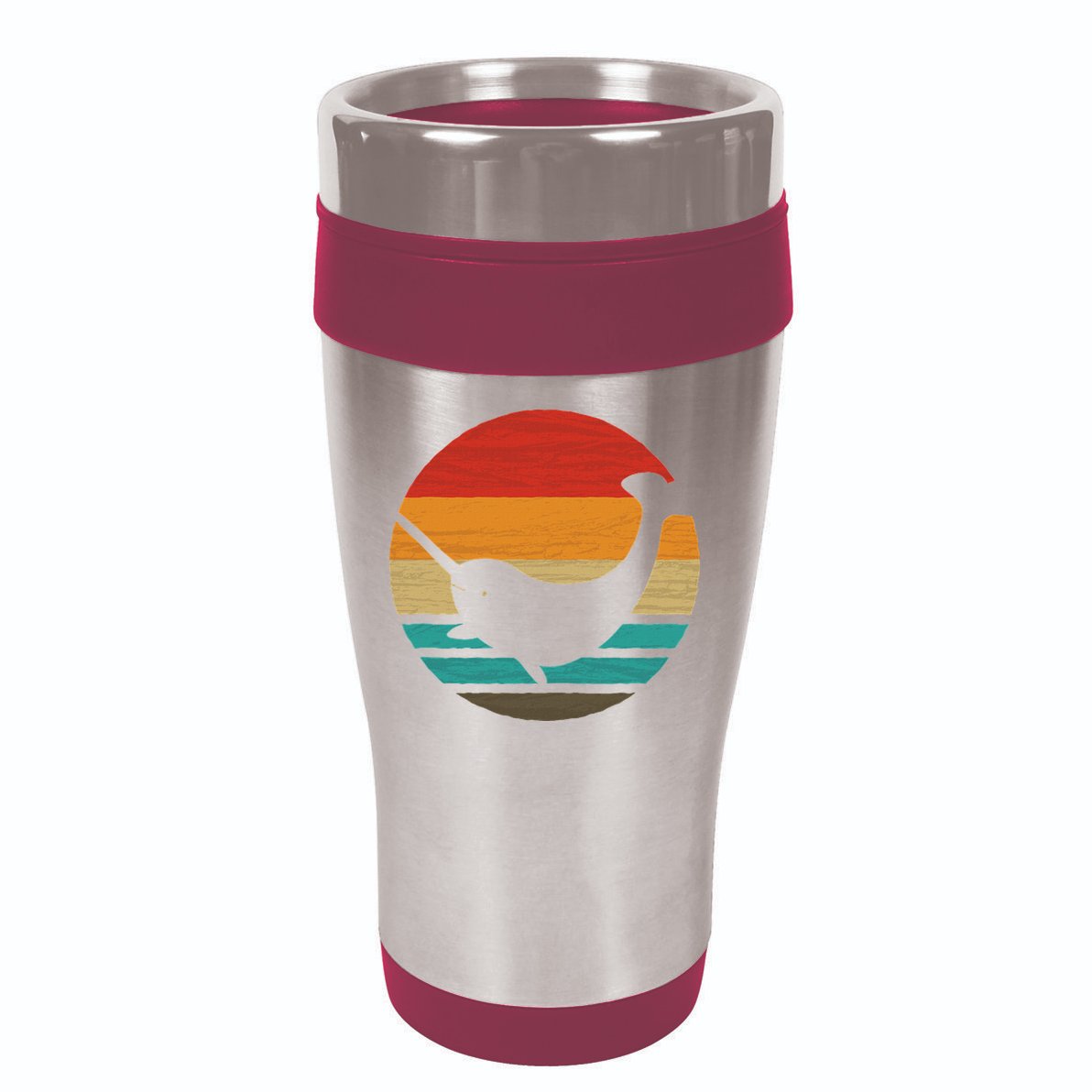 Narwhal Retro Style Vintage 16oz Travel Tumbler