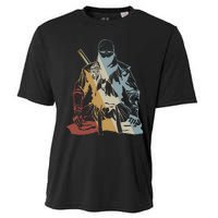 Ninja Retro Style Vintage Cooling Performance Crew T-Shirt