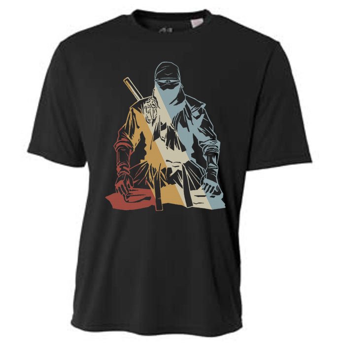 Ninja Retro Style Vintage Cooling Performance Crew T-Shirt