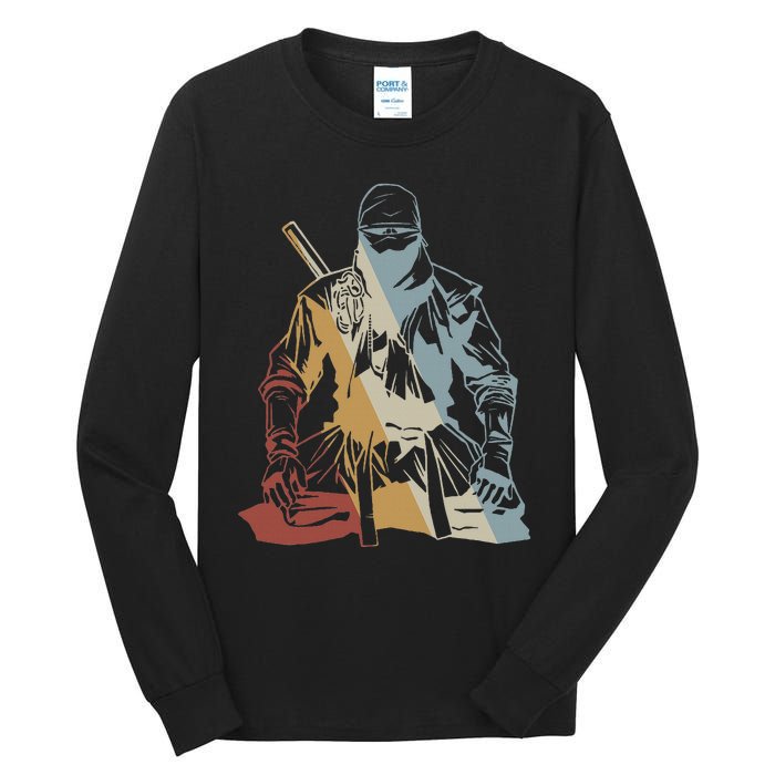 Ninja Retro Style Vintage Tall Long Sleeve T-Shirt