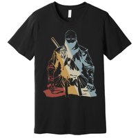 Ninja Retro Style Vintage Premium T-Shirt