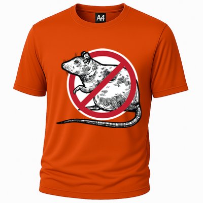 No Rat Sign Stop Snitching Pest Control Cool Novelty Funny Gift Funny Gift Cooling Performance Crew T-Shirt