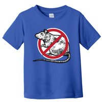 No Rat Sign Stop Snitching Pest Control Cool Novelty Funny Gift Funny Gift Toddler T-Shirt