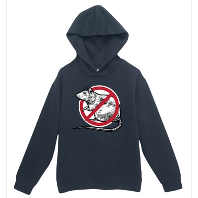 No Rat Sign Stop Snitching Pest Control Cool Novelty Funny Gift Funny Gift Urban Pullover Hoodie