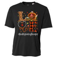 Nicu Respiratory Therapist Love Thanksgiving Leopard Turkey Cooling Performance Crew T-Shirt