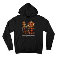 Nicu Respiratory Therapist Love Thanksgiving Leopard Turkey Hoodie