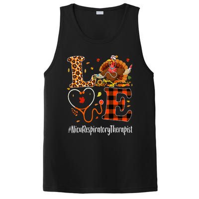 Nicu Respiratory Therapist Love Thanksgiving Leopard Turkey PosiCharge Competitor Tank