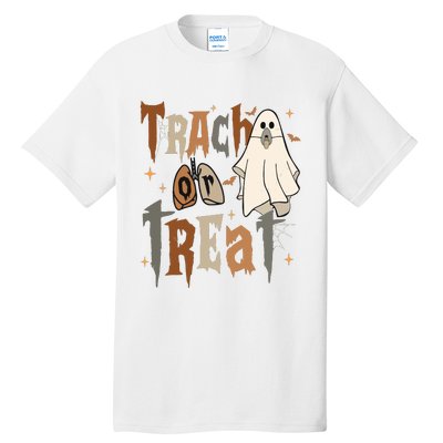 Nurse Respiratory Therapist Halloween Trach Or Treat Tall T-Shirt