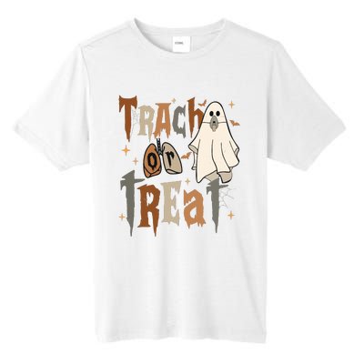 Nurse Respiratory Therapist Halloween Trach Or Treat Tall Fusion ChromaSoft Performance T-Shirt