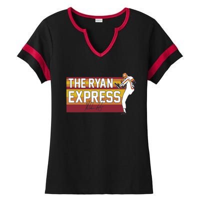 Nolan Ryan The Ryan Express Houston Ladies Halftime Notch Neck Tee