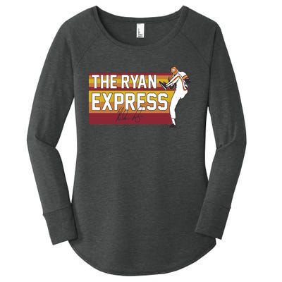 Nolan Ryan The Ryan Express Houston Women's Perfect Tri Tunic Long Sleeve Shirt