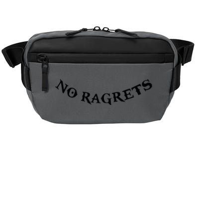 No Ragrets Tattoo Funny Punk White Trash Trailer Park Crossbody Pack