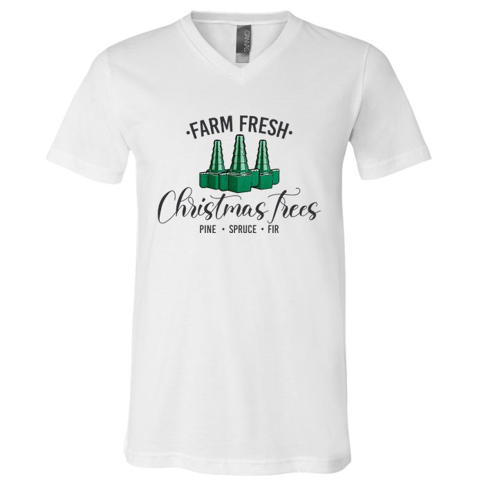 Nurse Respiratory Therapist Christmas RT Xmas Trees ICU RRT V-Neck T-Shirt