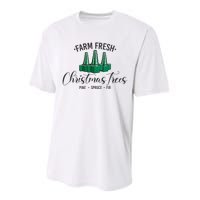 Nurse Respiratory Therapist Christmas RT Xmas Trees ICU RRT Performance Sprint T-Shirt