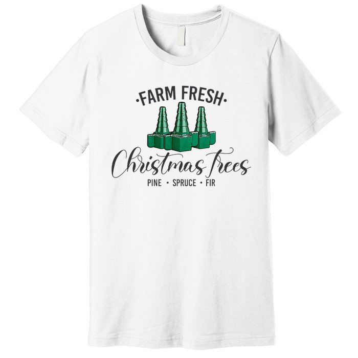 Nurse Respiratory Therapist Christmas RT Xmas Trees ICU RRT Premium T-Shirt