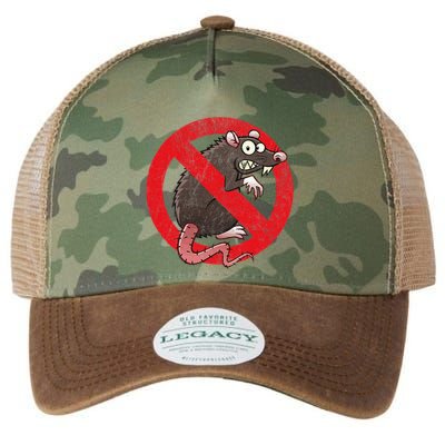 No Rats Union Pest Control Rat Sign Gag No Rats Allowed Legacy Tie Dye Trucker Hat