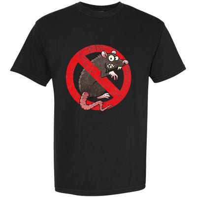 No Rats Union Pest Control Rat Sign Gag No Rats Allowed Garment-Dyed Heavyweight T-Shirt