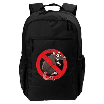 No Rats Union Pest Control Rat Sign Gag No Rats Allowed Daily Commute Backpack