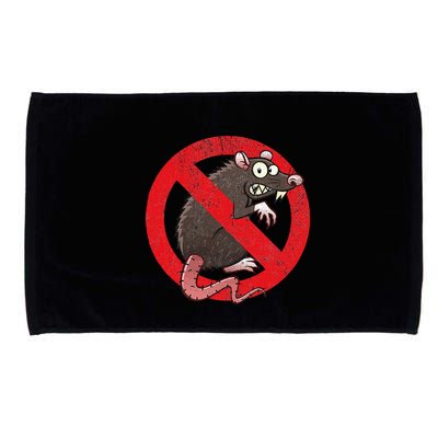 No Rats Union Pest Control Rat Sign Gag No Rats Allowed Microfiber Hand Towel