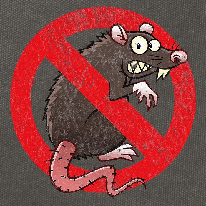 No Rats Union Pest Control Rat Sign Gag No Rats Allowed Cotton Canvas Backpack