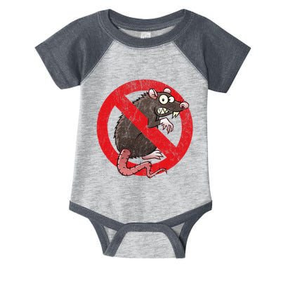 No Rats Union Pest Control Rat Sign Gag No Rats Allowed Infant Baby Jersey Bodysuit