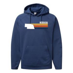 Nebraska Retro United States Performance Fleece Hoodie