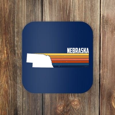 Nebraska Retro United States Coaster