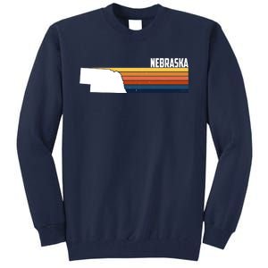 Nebraska Retro United States Tall Sweatshirt