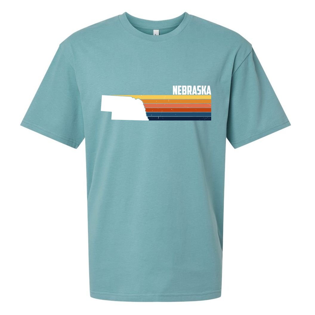 Nebraska Retro United States Sueded Cloud Jersey T-Shirt
