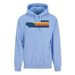 Nebraska Retro United States Unisex Surf Hoodie