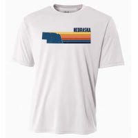 Nebraska Retro United States Cooling Performance Crew T-Shirt