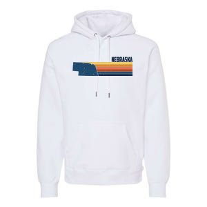 Nebraska Retro United States Premium Hoodie