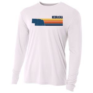 Nebraska Retro United States Cooling Performance Long Sleeve Crew