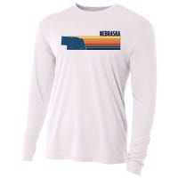 Nebraska Retro United States Cooling Performance Long Sleeve Crew