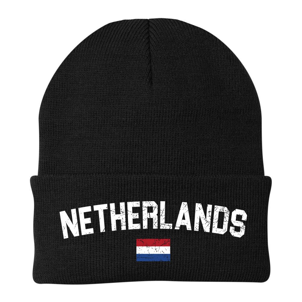 Netherlands Retro Vintage Flag Beanie