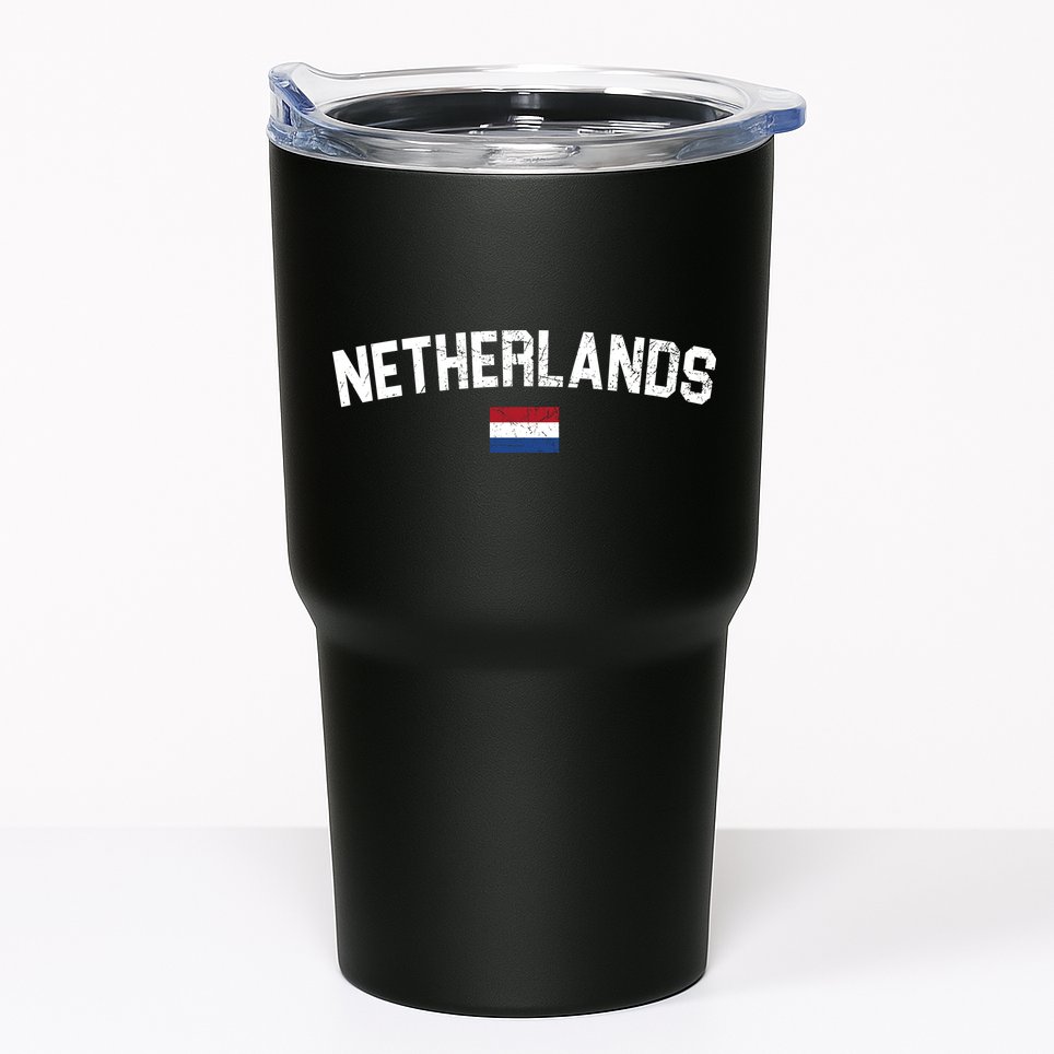 Netherlands Retro Vintage Flag Tumbler