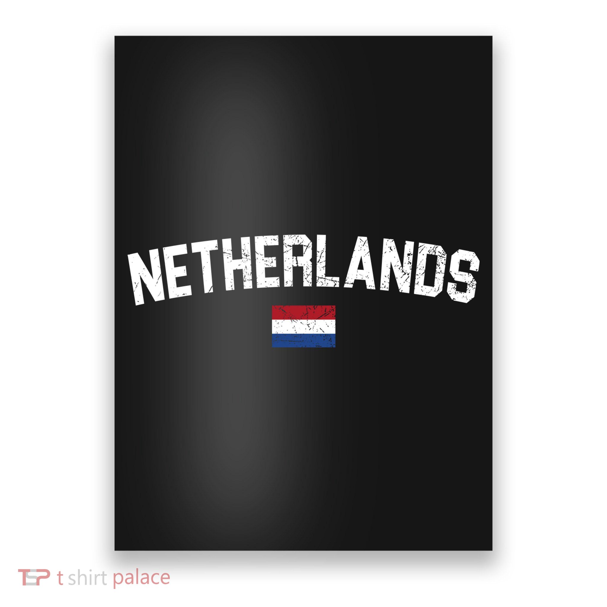 Netherlands Retro Vintage Flag Poster