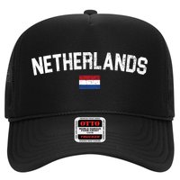 Netherlands Retro Vintage Flag Trucker Hat