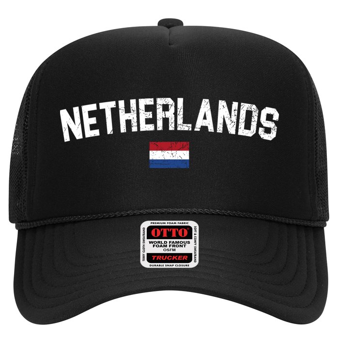 Netherlands Retro Vintage Flag Trucker Hat