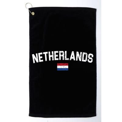 Netherlands Retro Vintage Flag Golf Towel