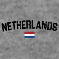 Netherlands Retro Vintage Flag Hooded Wearable Blanket