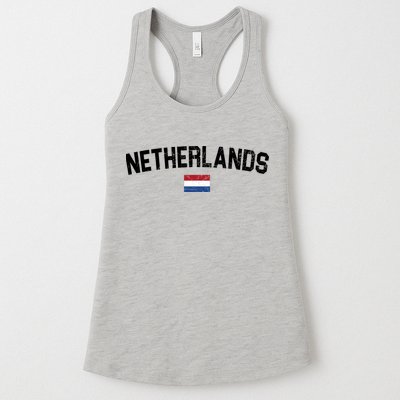 Netherlands Retro Vintage Flag Womens Tank Top