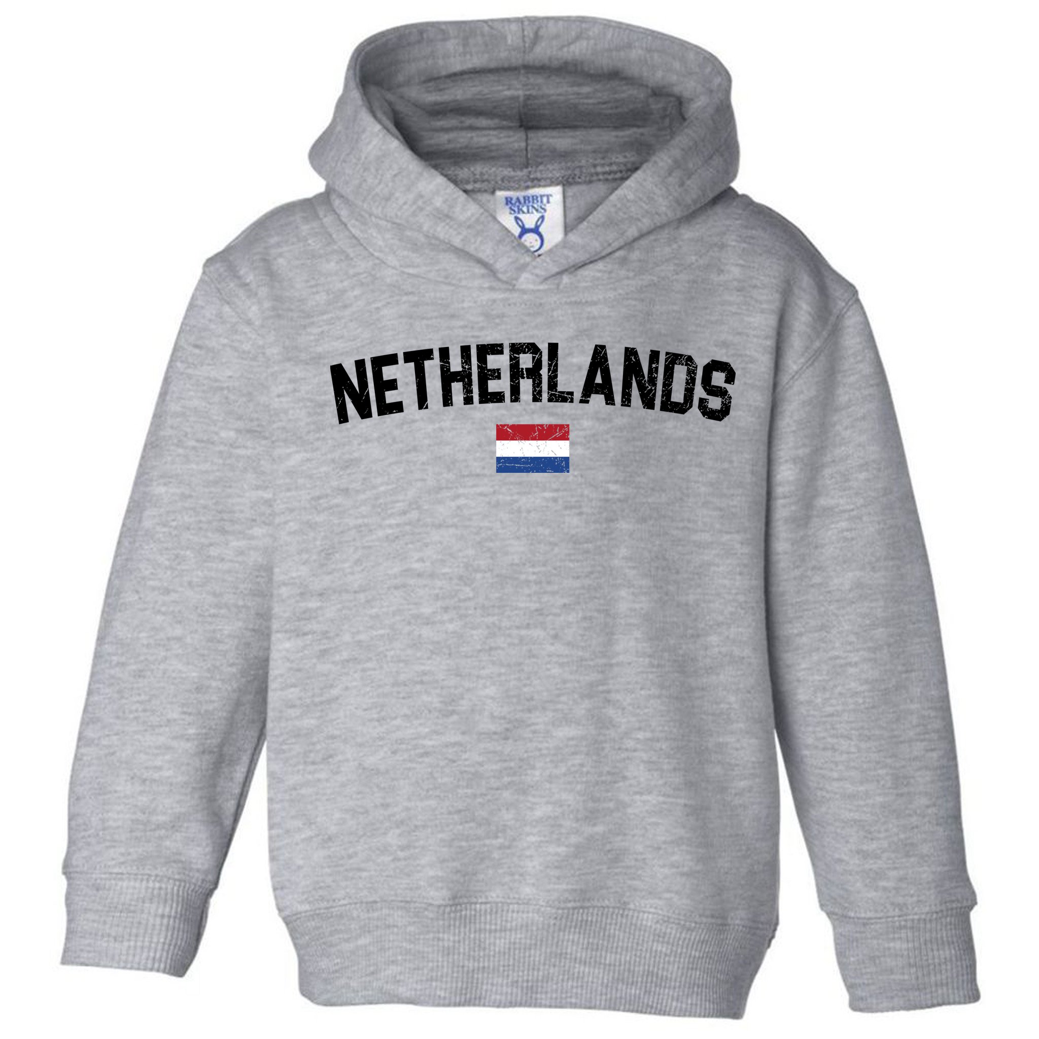 Netherlands Retro Vintage Flag Toddler Hoodie