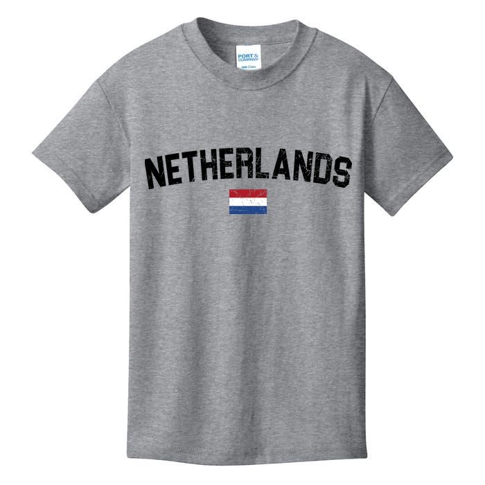 Netherlands Retro Vintage Flag Kids T-Shirt