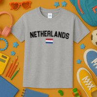 Netherlands Retro Vintage Flag Kids T-Shirt