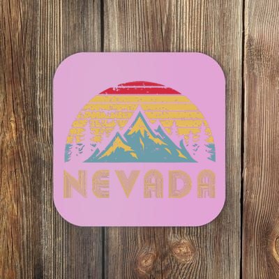 Nevada Retro Vintage Mountains Nature Hiking T Coaster