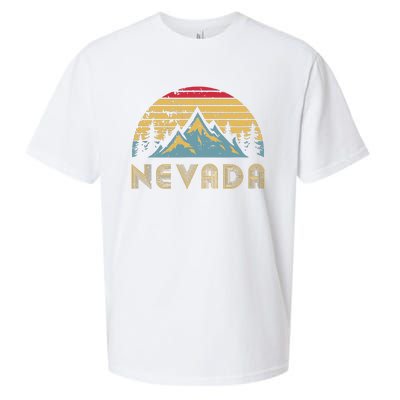 Nevada Retro Vintage Mountains Nature Hiking T Sueded Cloud Jersey T-Shirt