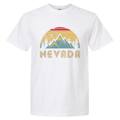 Nevada Retro Vintage Mountains Nature Hiking T Garment-Dyed Heavyweight T-Shirt