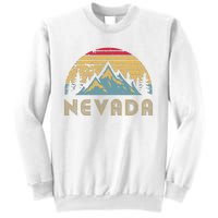 Nevada Retro Vintage Mountains Nature Hiking T Sweatshirt